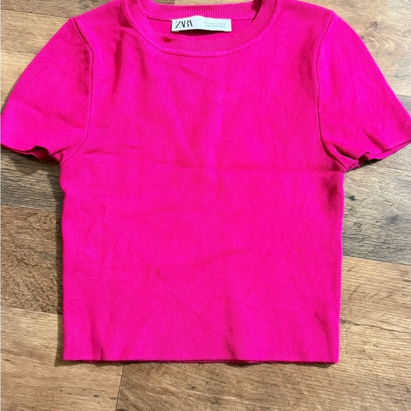 Zara Women's Pink Crop-top - Picture 3 of 5